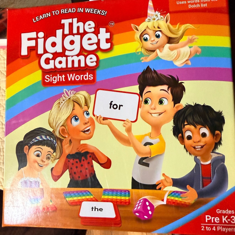 The Fidget game. A fun interactive game with pop-it’s for pre-k to 3rd graders